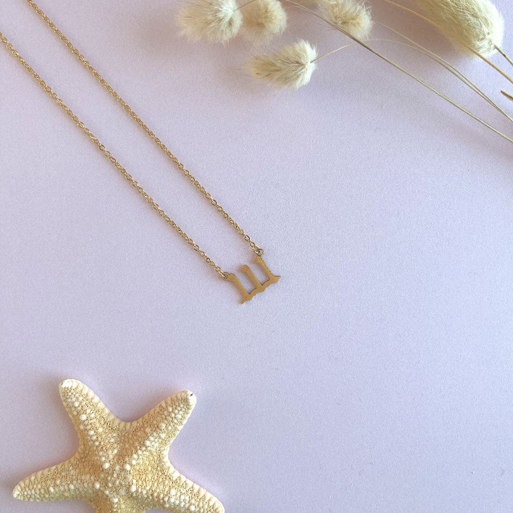 111 angel number ketting