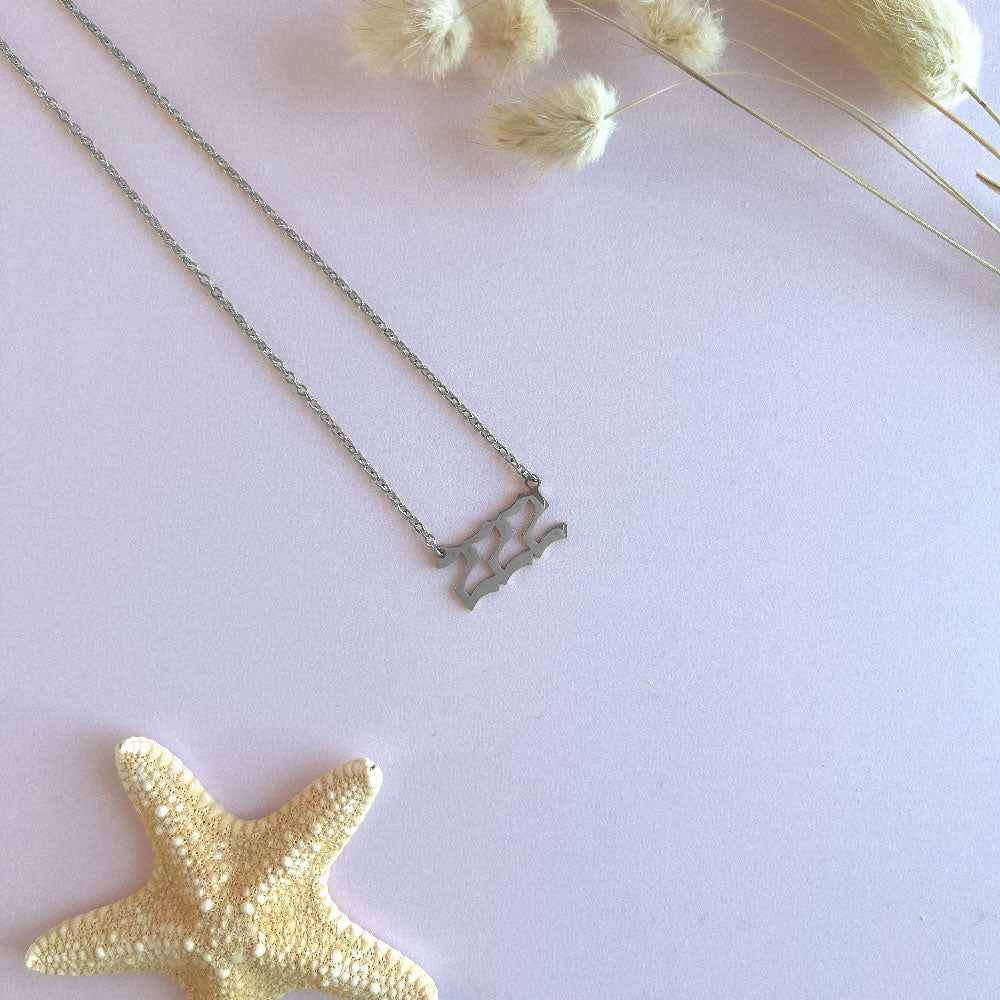 222 angel number ketting