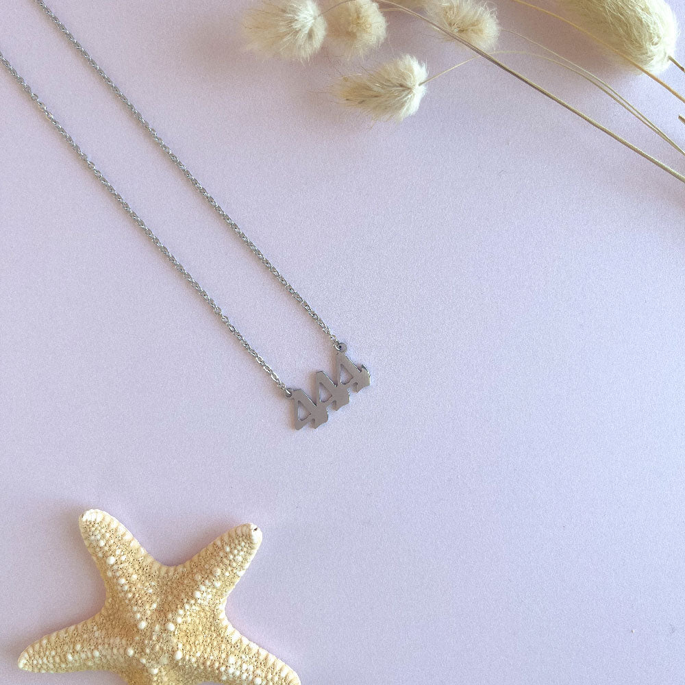 444 angel number ketting