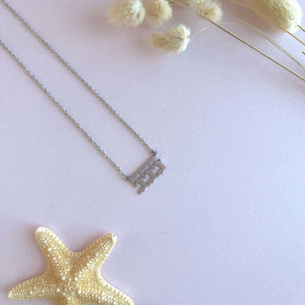 555 angel number ketting