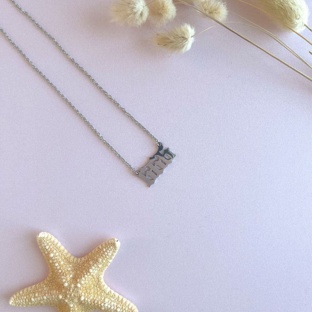 666 angel number ketting