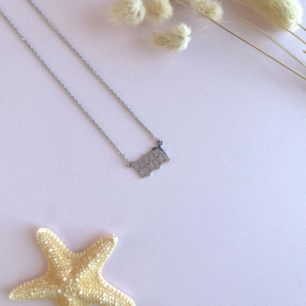 888 angel number ketting