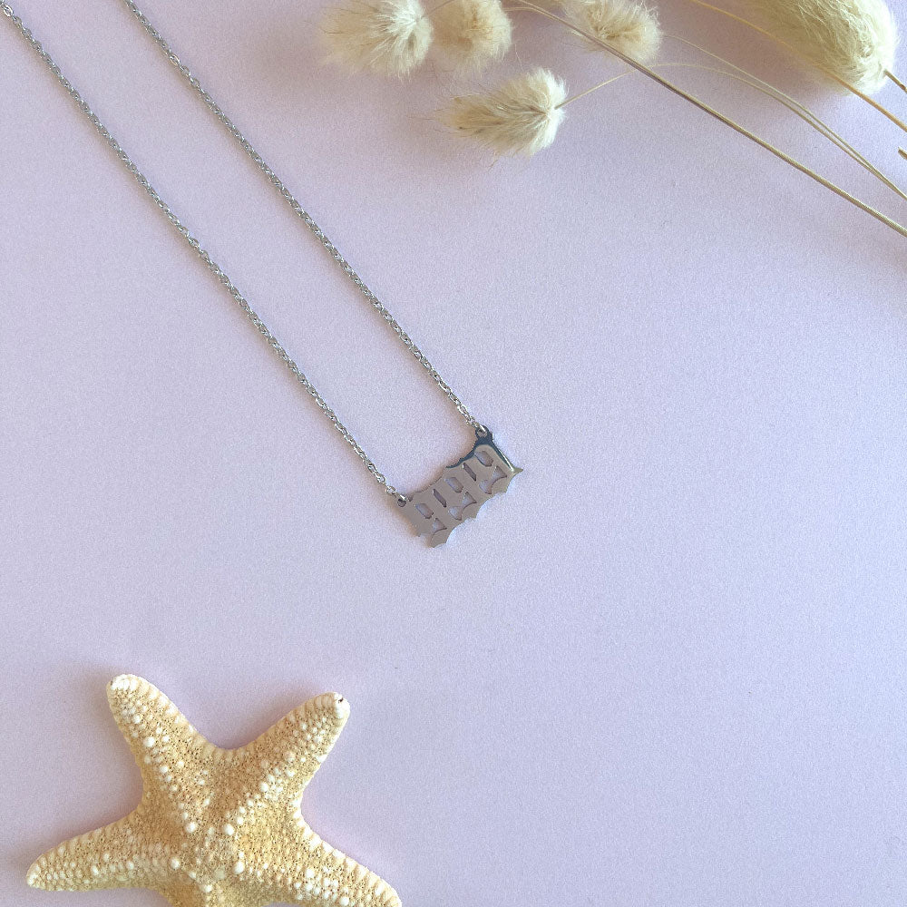 999 angel number ketting