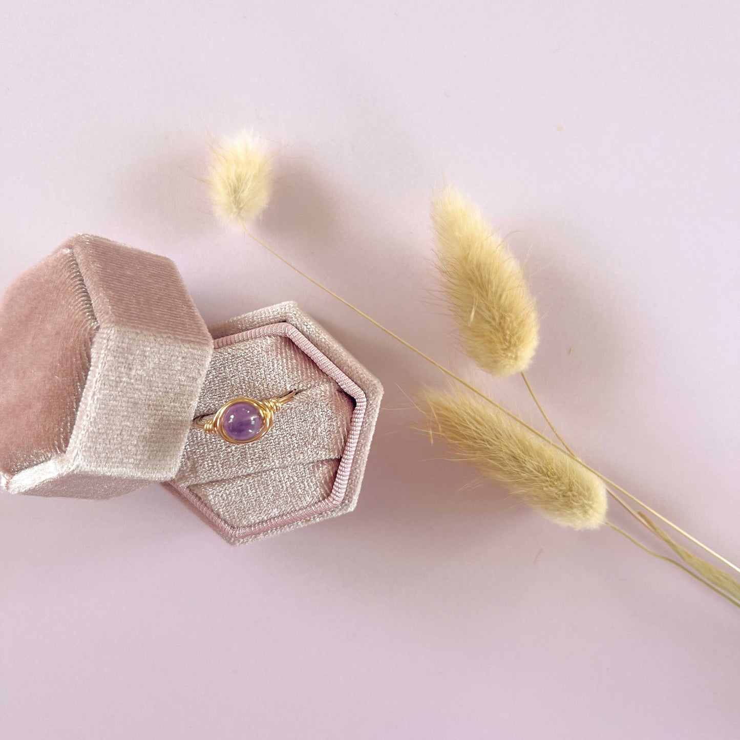 Amethist ring goud