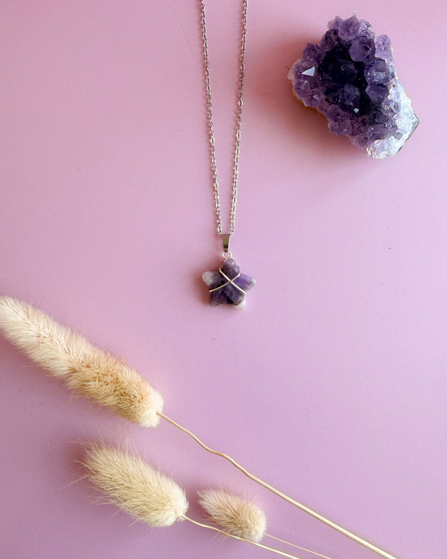 Amethist ster - zilver (one of a kind)