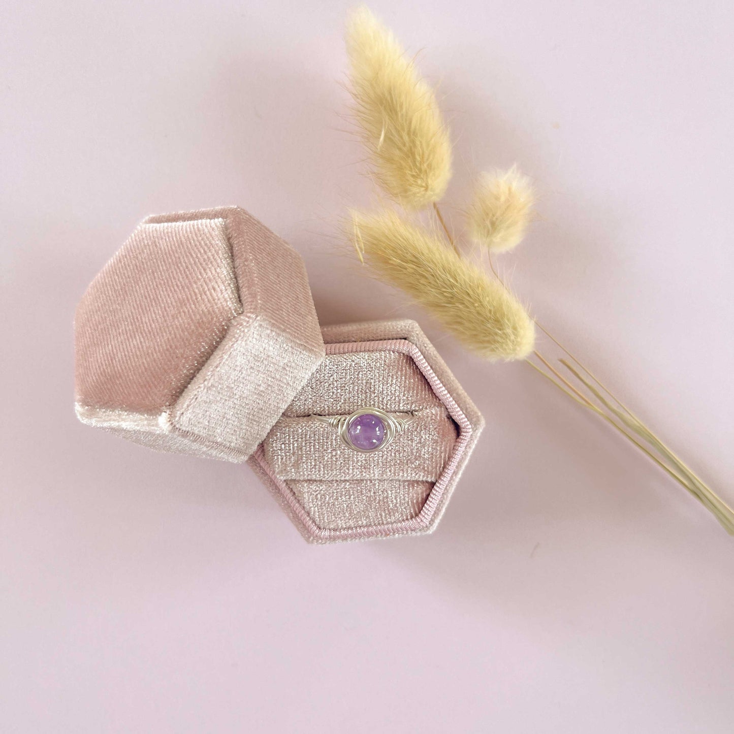 Amethist ring zilver