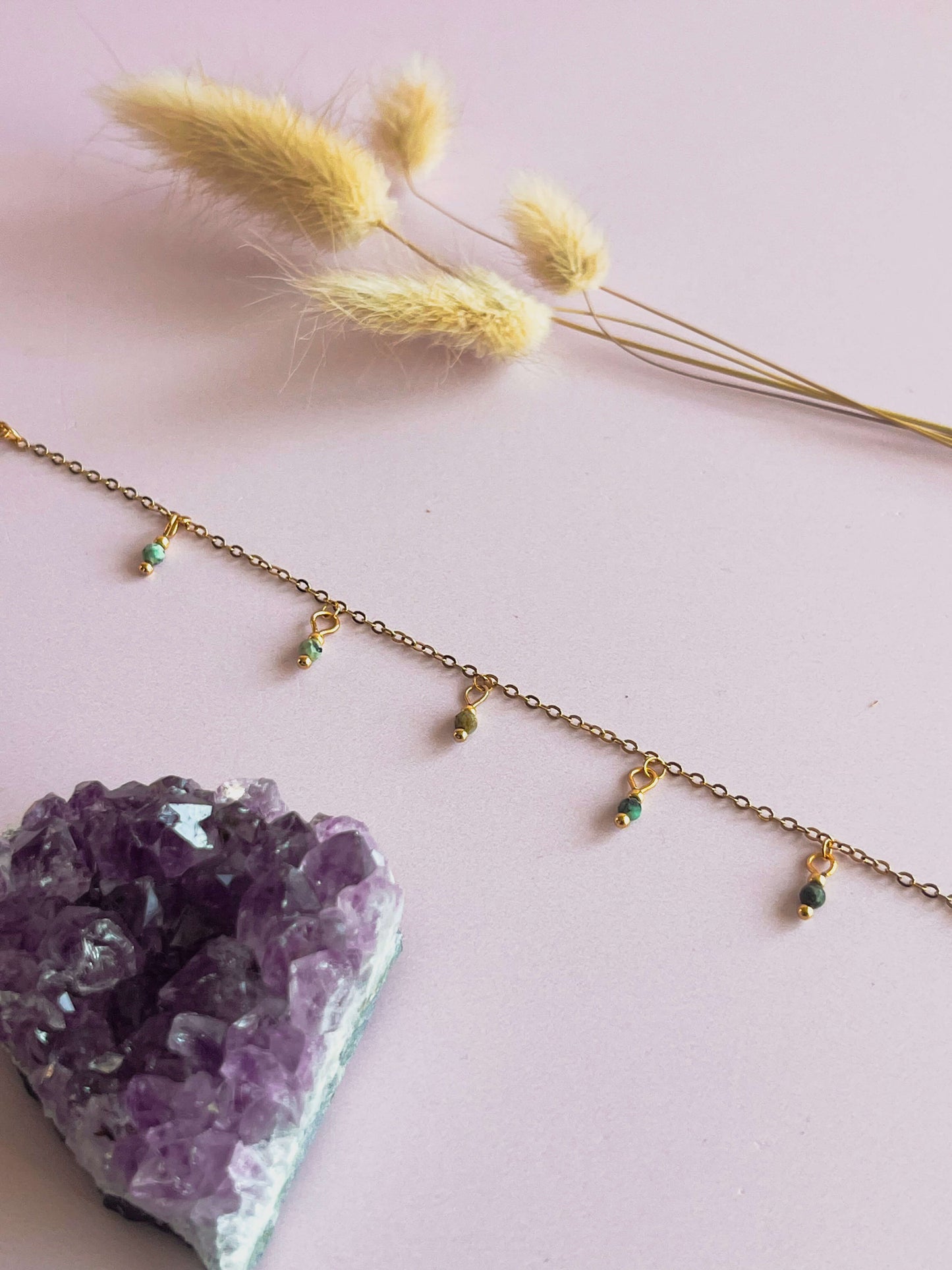 Tirza armband Afrikaanse turquoise - goud