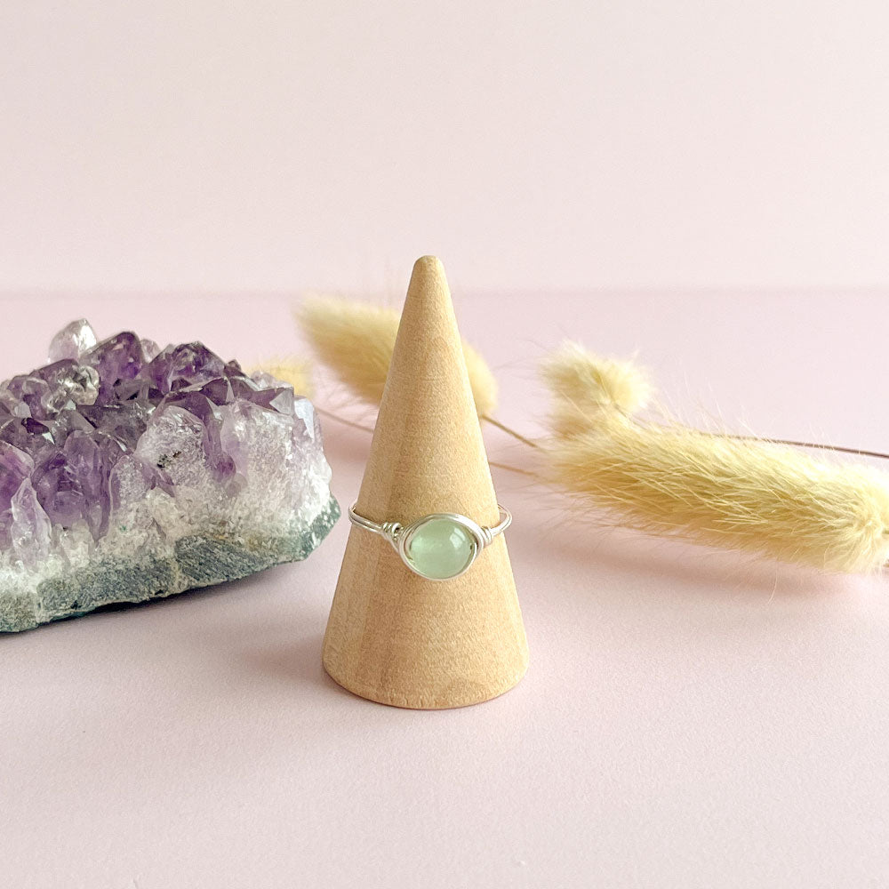 Aventurijn ring zilver