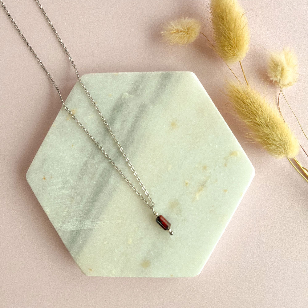 Rode jaspis ketting