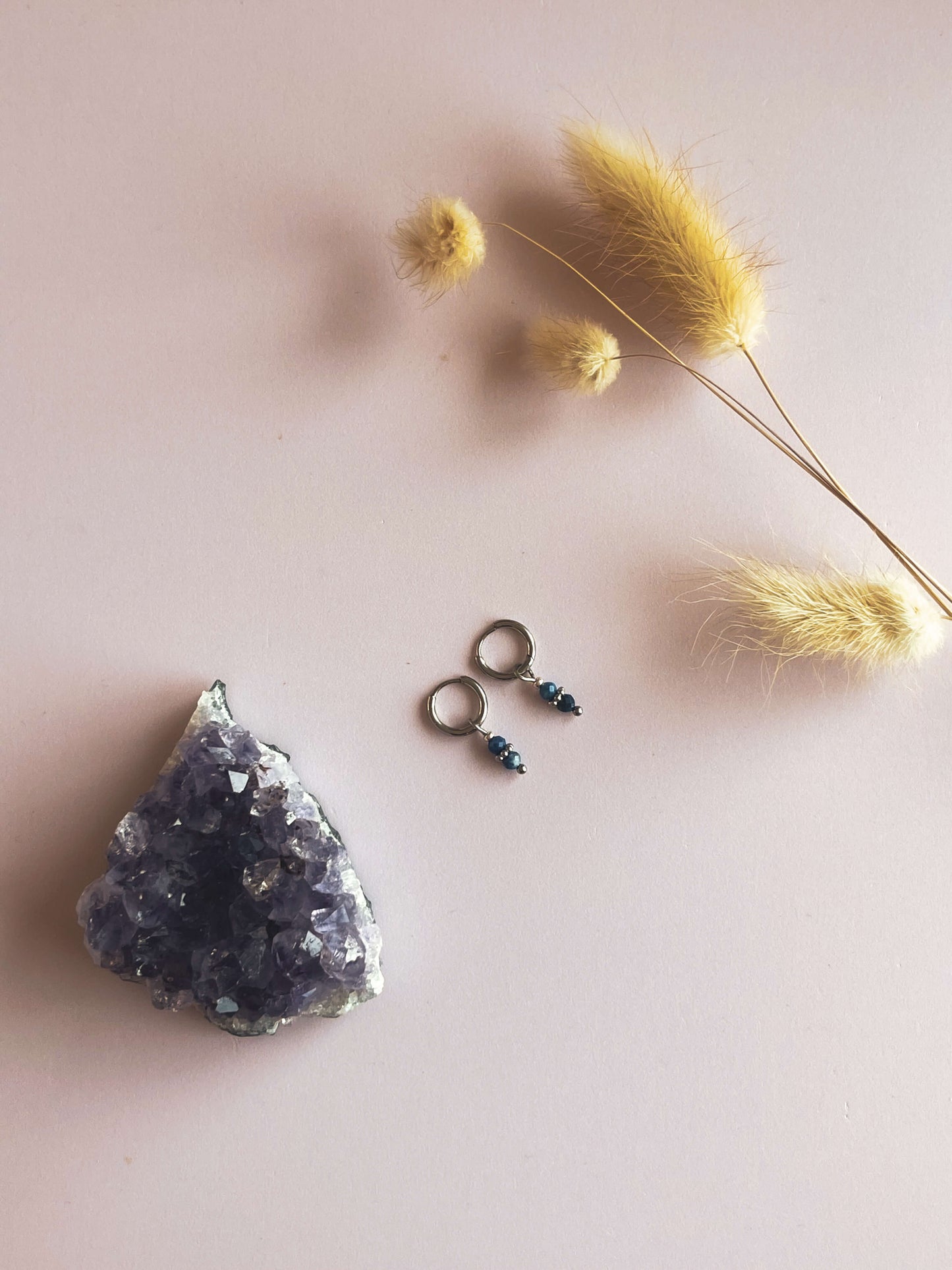 Ava oorbellen lapis lazuli - zilver