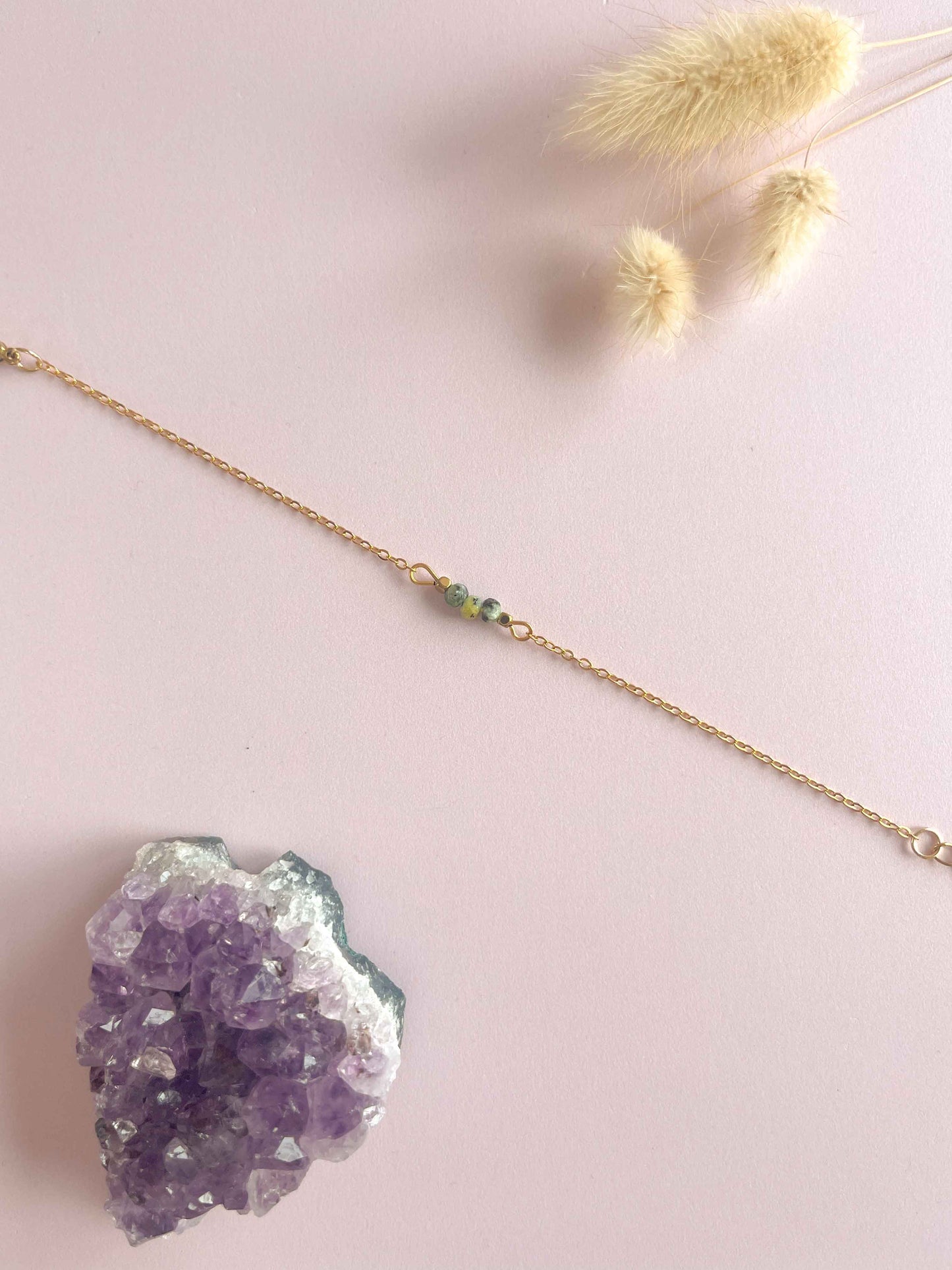 Siena armband afrikaanse turqouise - goud