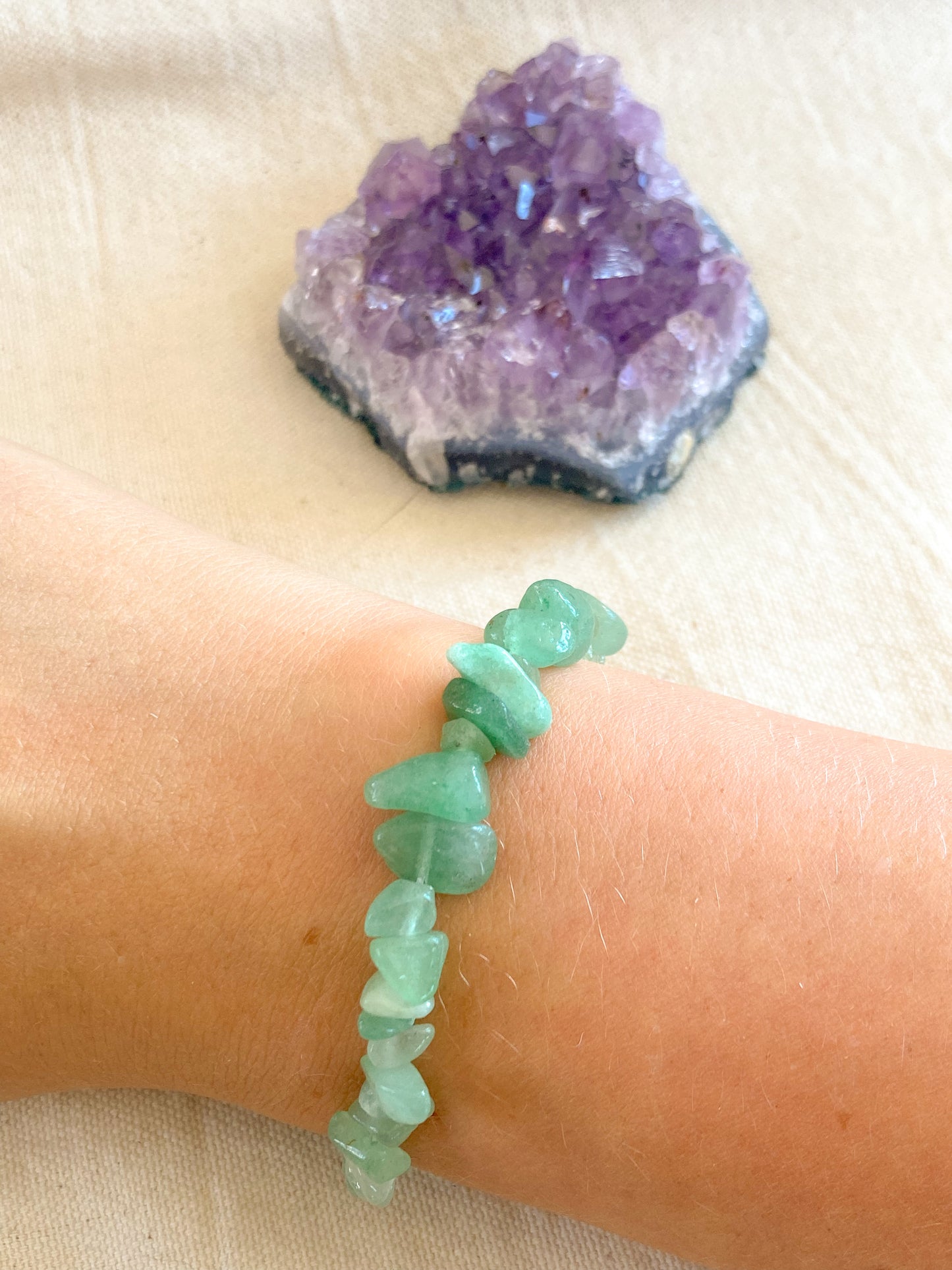 Aventurijn chipstone armband