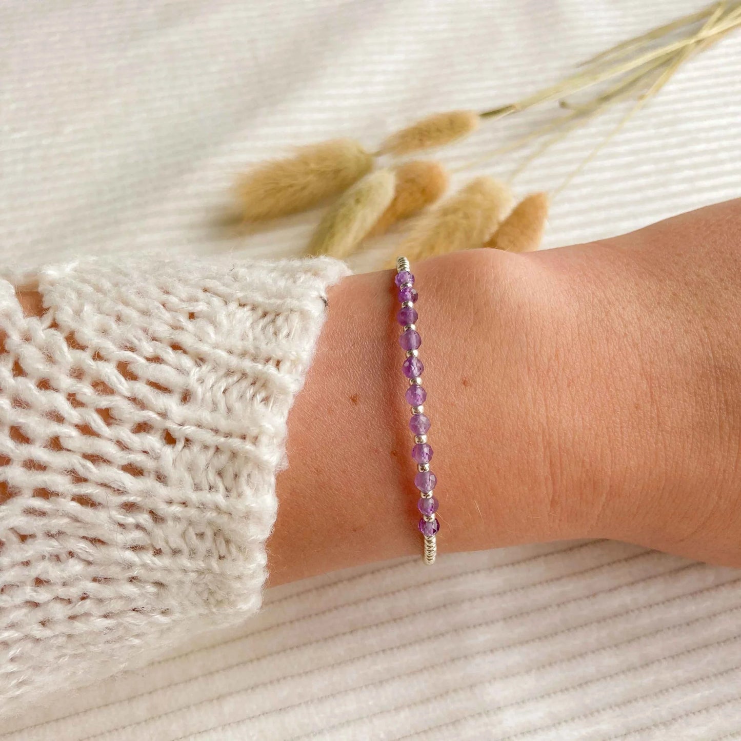 amethist armband zilver