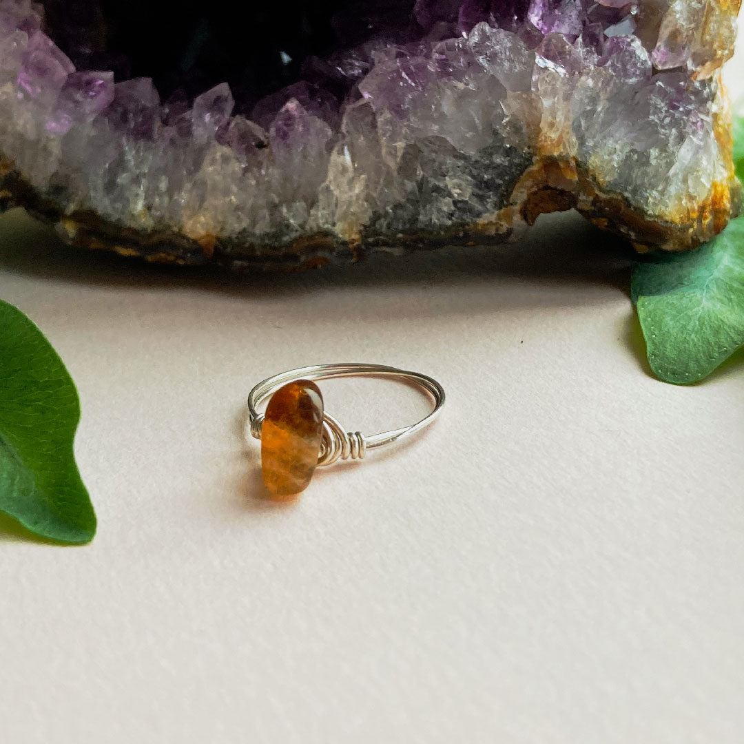 Citrien wire ring