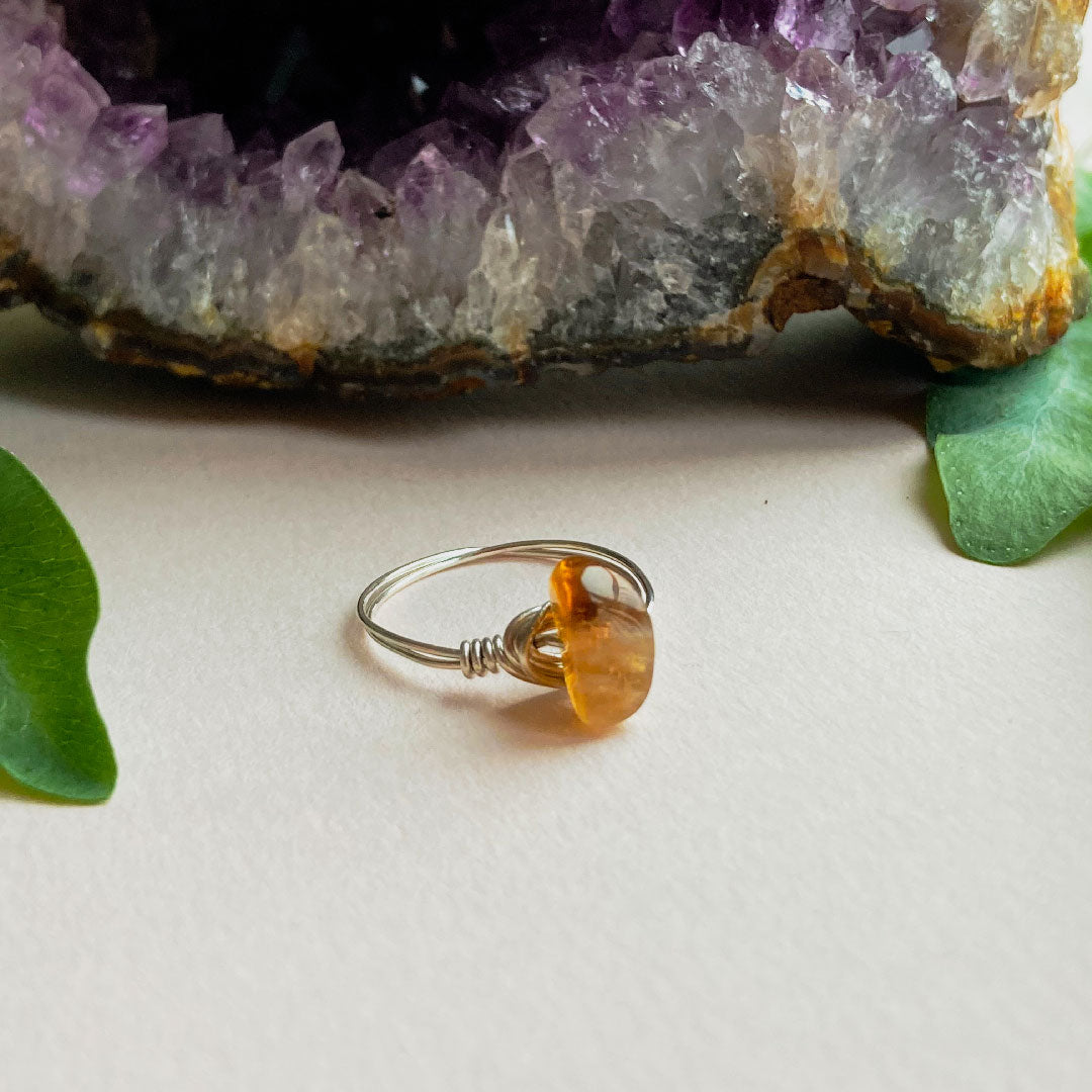 Citrien wire ring