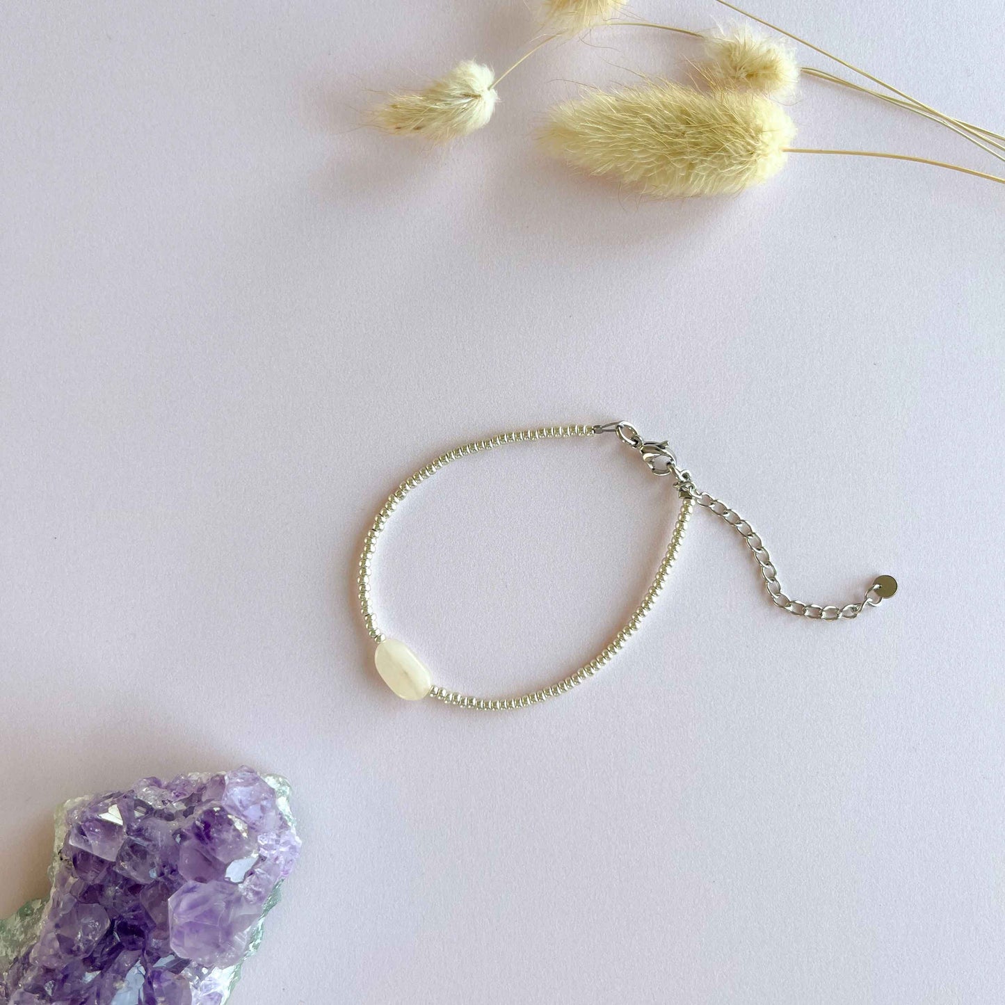 Gele kwarts ovaal armband