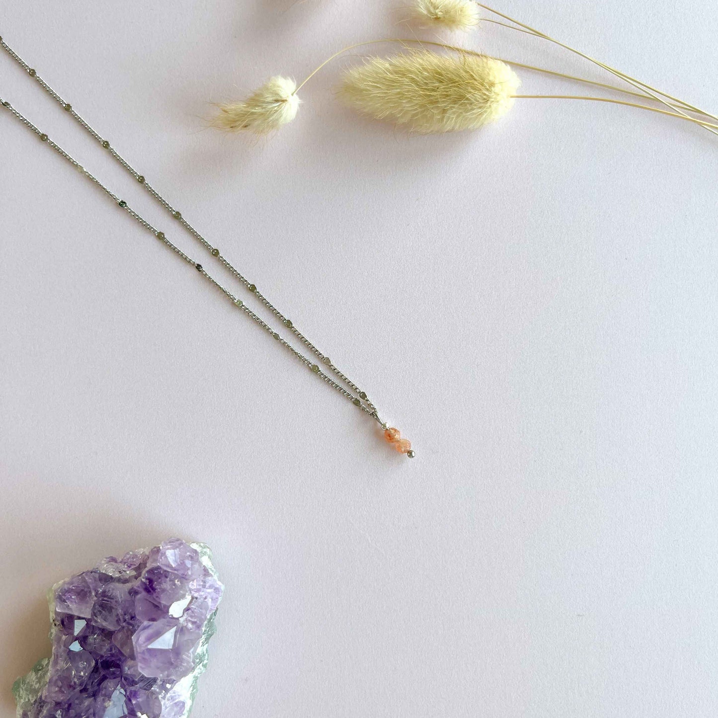 Tiny zonnesteen ketting