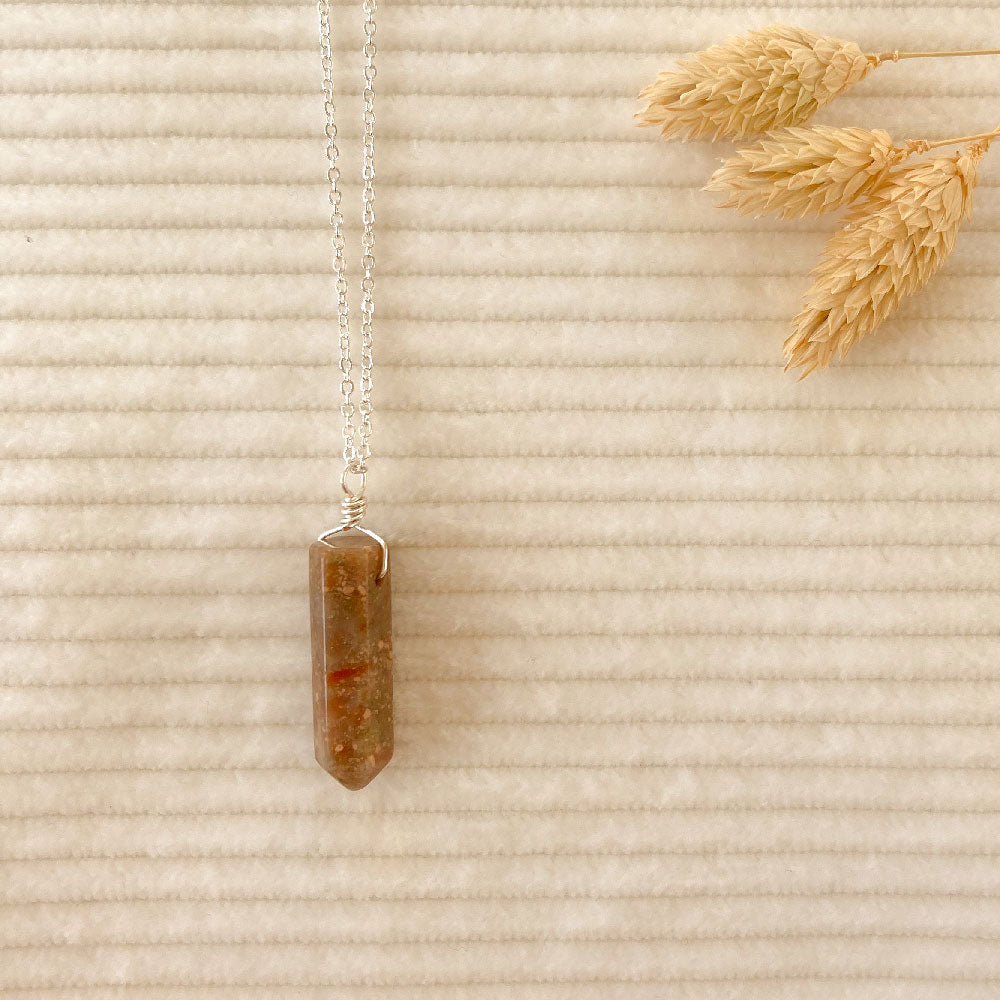 Unakiet punt ketting - zilver (one of a kind)