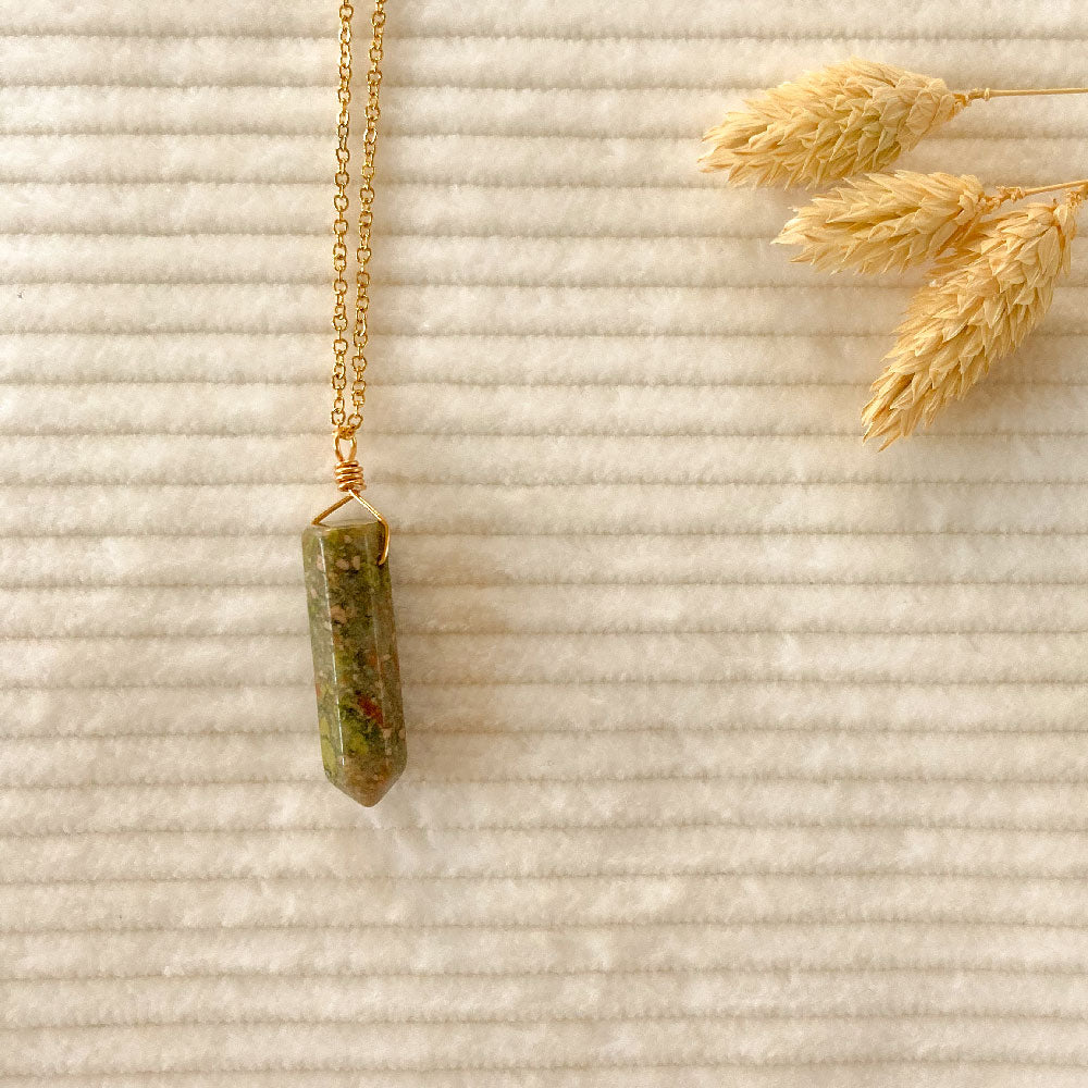 Unakiet 2 punt ketting - goud (one of a kind)