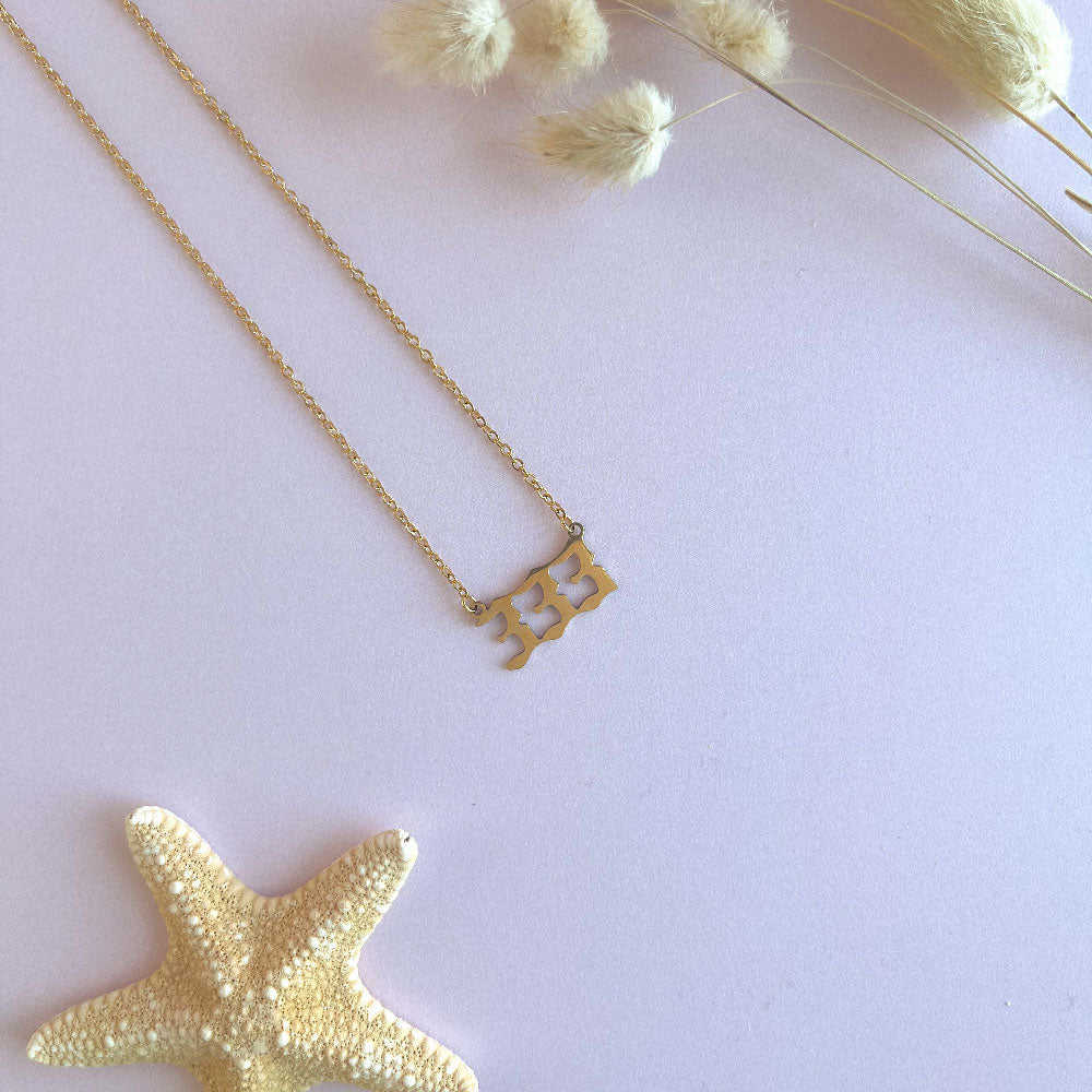 333 angel number ketting