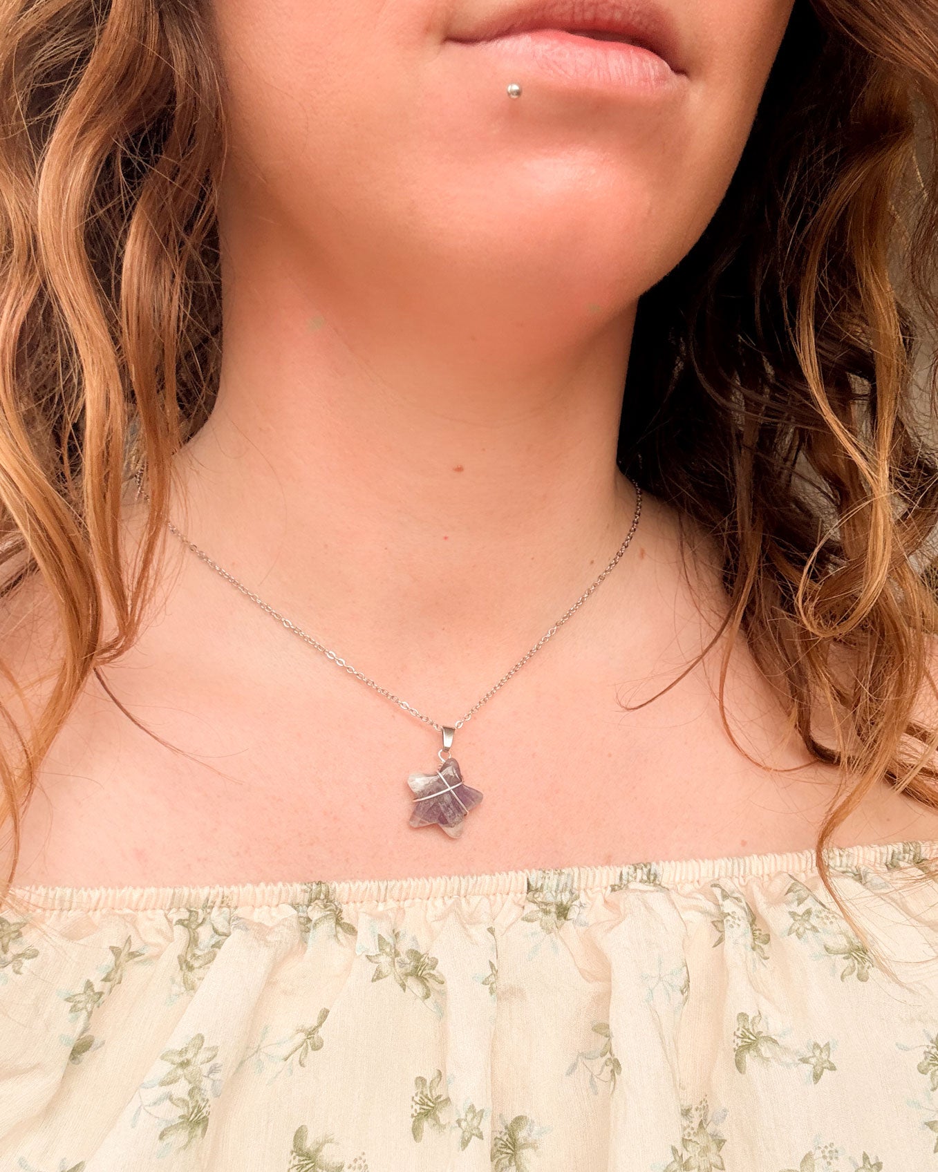 Amethist ster - zilver (one of a kind)