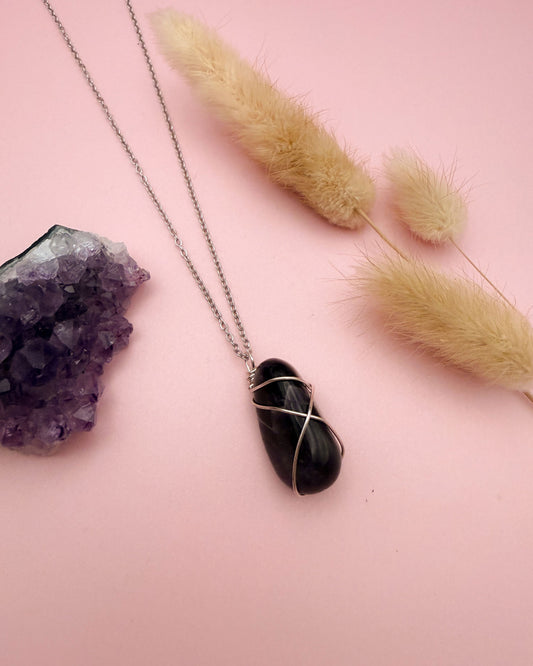 Amethist- zilver (one of a kind)