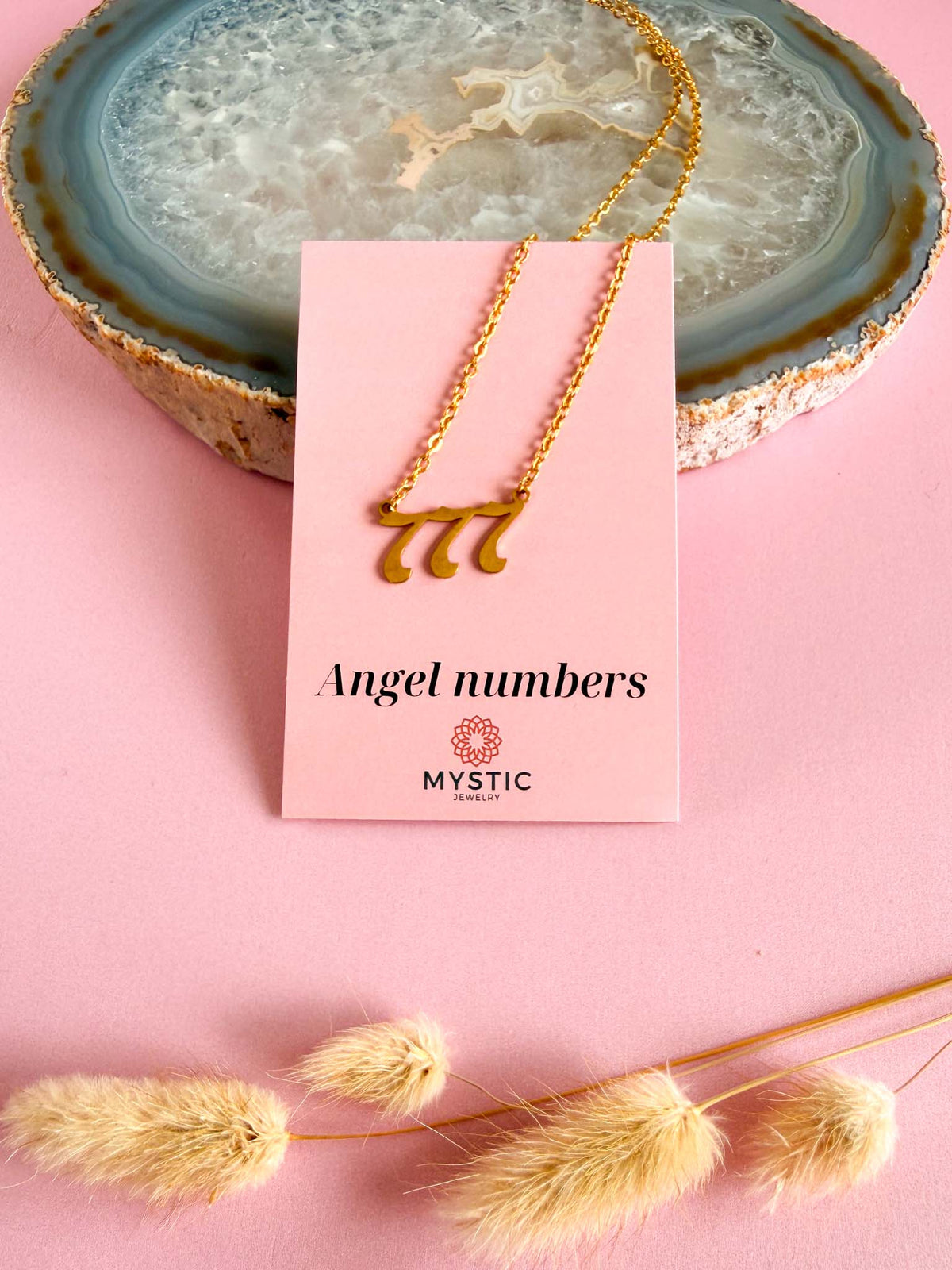 777 angel number ketting - goud