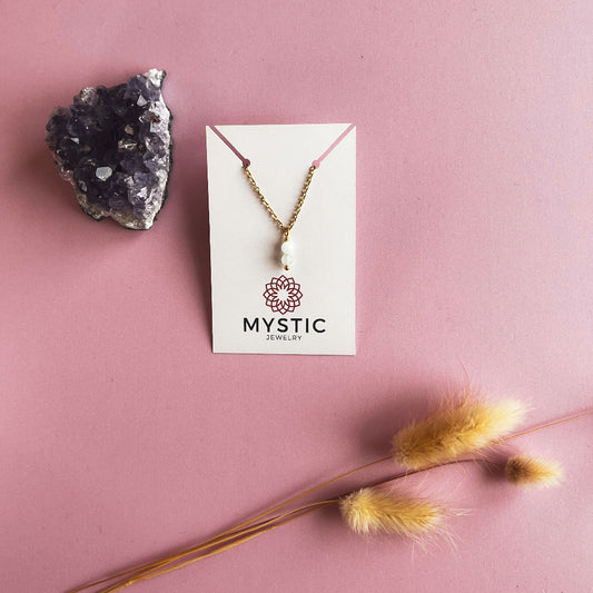 Tiny aquamarijn ketting