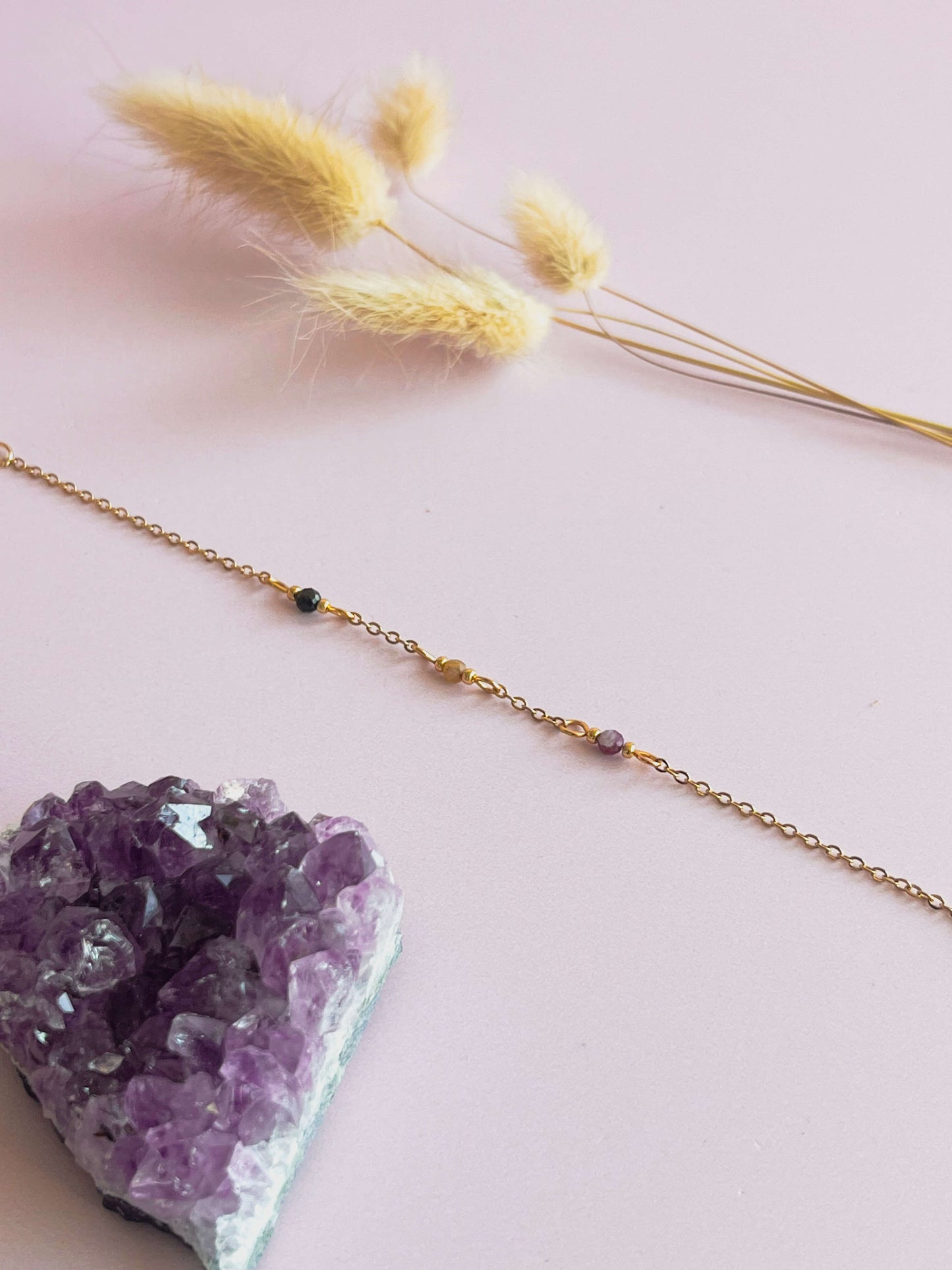 Luna Armband toermalijn - goud