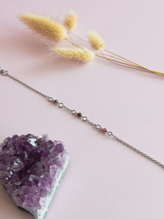 Luna Armband toermalijn - zilver