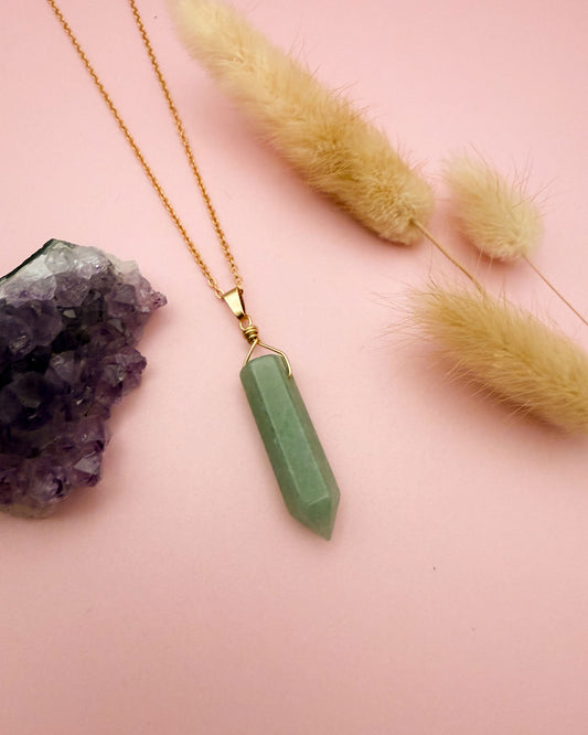 Aventurijn punt - goud (one of a kind)