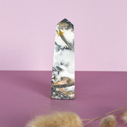 Crazy lace agaat obelisk