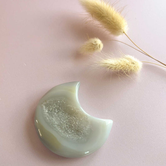 Druzy agaat maan