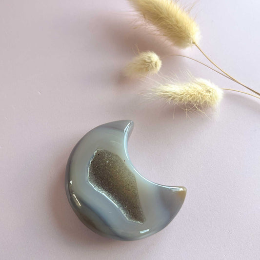 Druzy agaat maan