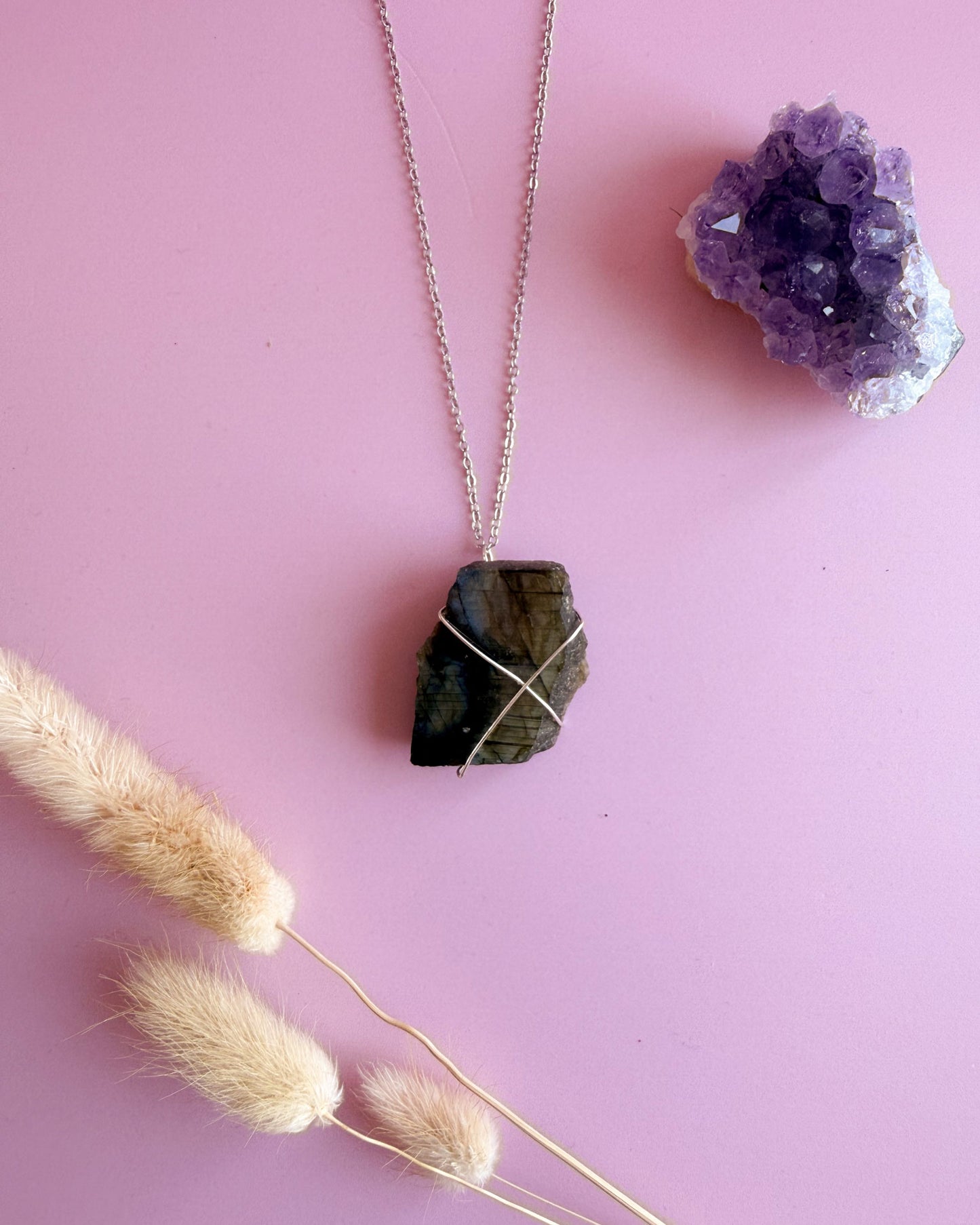Labradoriet slab- zilver (one of a kind)