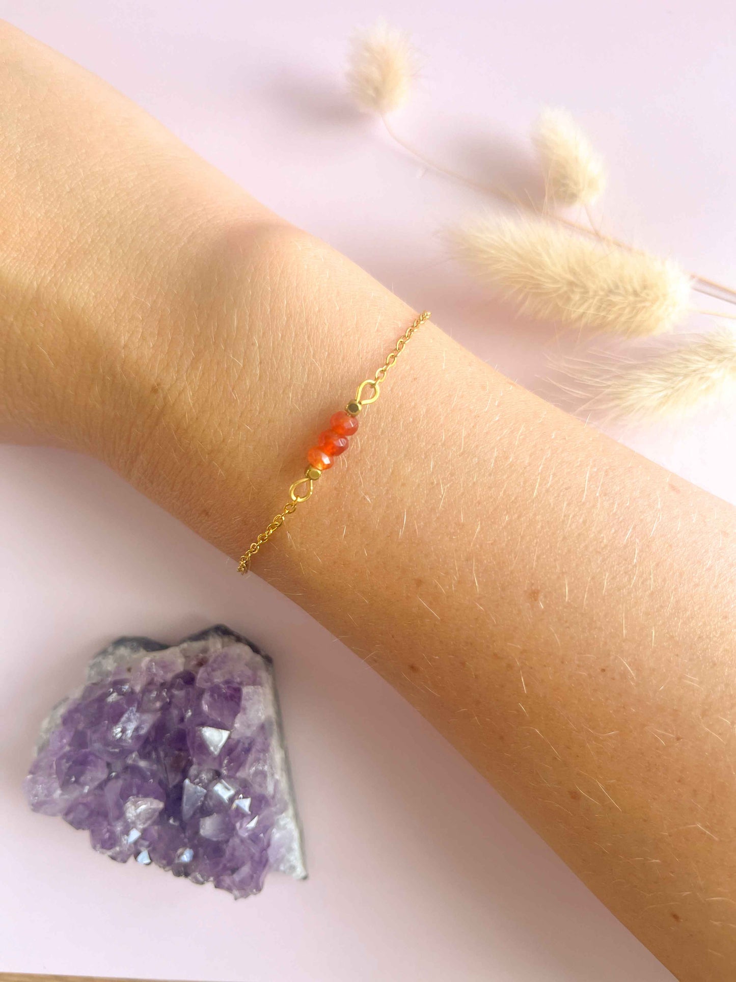 Siena armband zonnesteen - goud