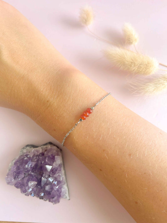 Siena armband zonnesteen - zilver