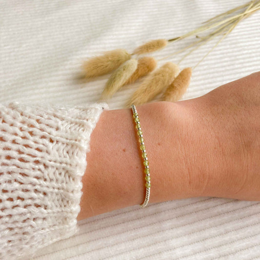 Olivijn armband zilver