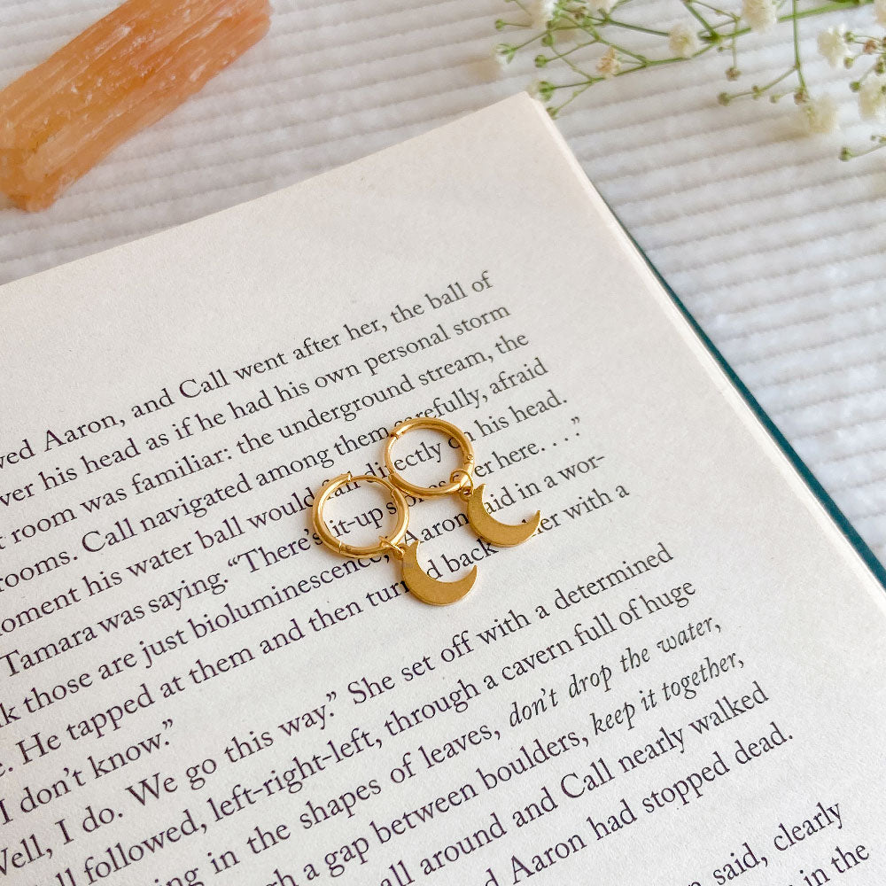 Luna hoops goud