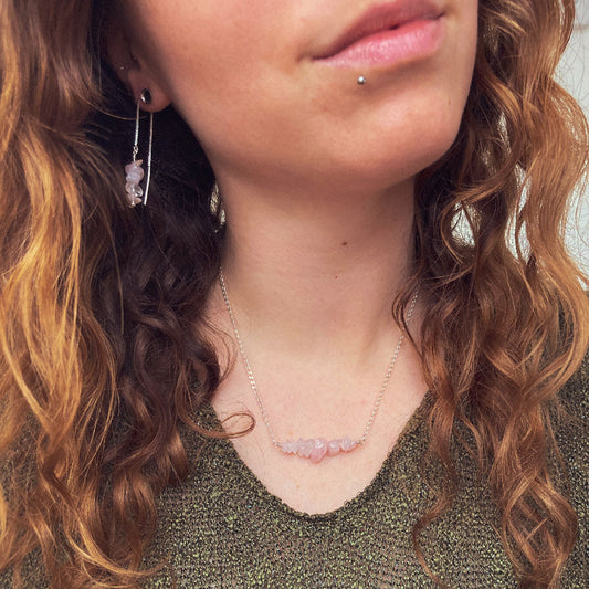 Rozenkwarts ketting