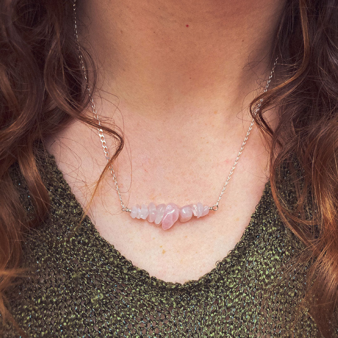 Rozenkwarts ketting